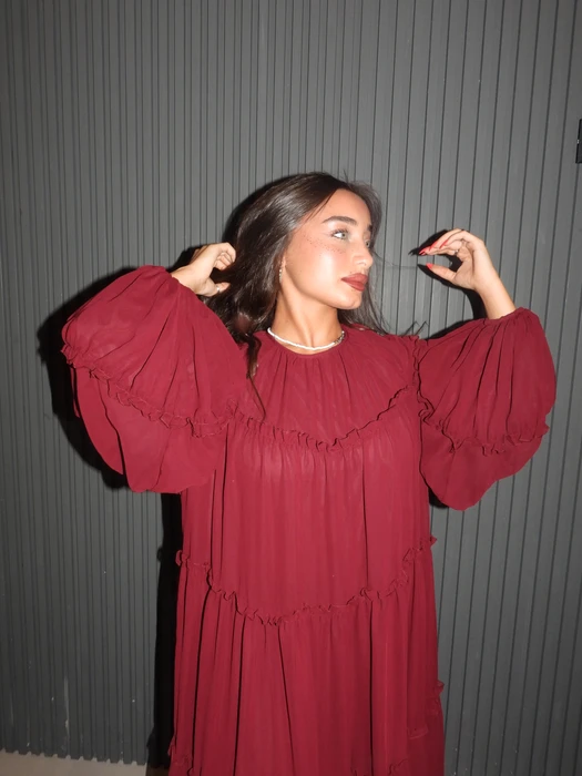 שמלת אלה- בורדו