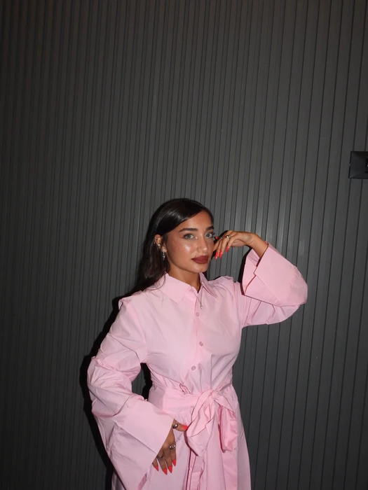 שמלת לי- ורודה