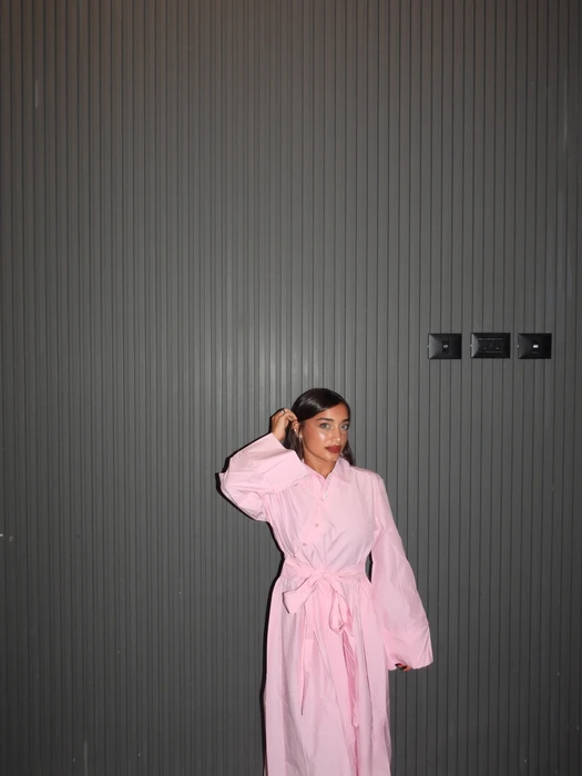 שמלת לי- ורודה