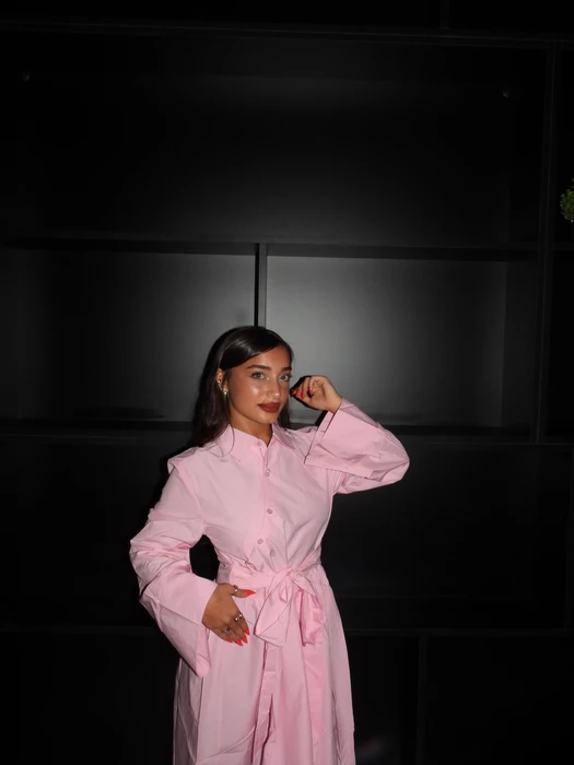 שמלת לי- ורודה