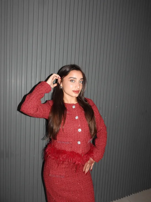 חליפת מלאניה- בורדו