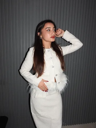 חליפת מלאניה- שמנת